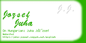 jozsef juha business card